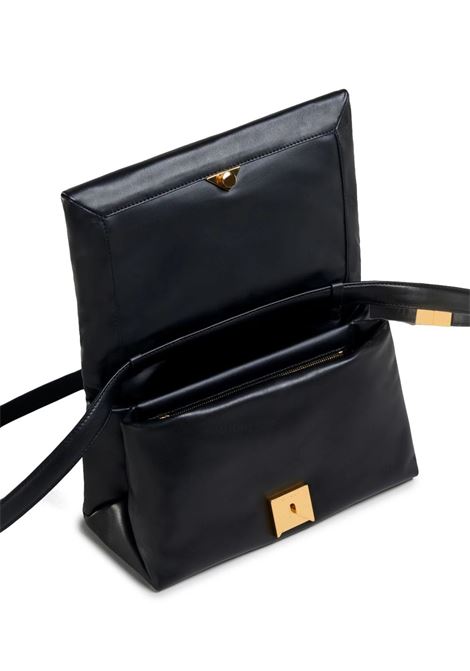 Black Leather Prisma Shoulder Bag MARNI | SBMP0139UO-P529800N99