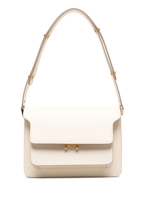 White Trunk Medium Bag In Shiny Leather MARNI | SBMPN09U07-LV520Z601W