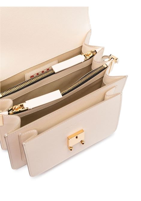 White Trunk Medium Bag In Shiny Leather MARNI | SBMPN09U07-LV520Z601W