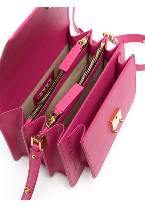 Pink Trunk Medium Bag In Shiny Leather MARNI | SBMPN09U07-LV520Z646C