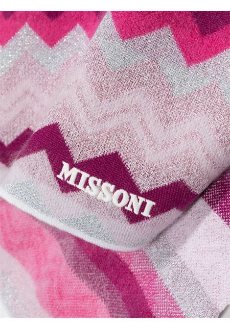 Pink Scarf With Chevron Pattern MISSONI KIDS | MT0A83-W0012999
