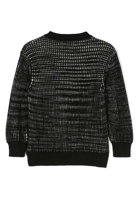 Black and White Wool Pullover MISSONI KIDS | MT9P30-W0012930BC