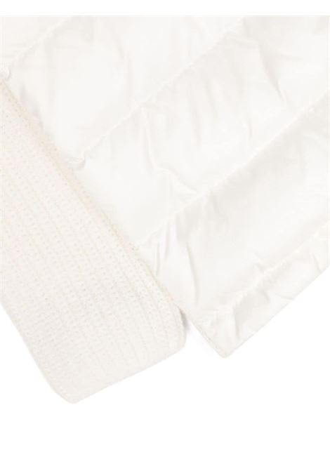 White Zip-Up Cardigan With Padding MONCLER ENFANT | 9B000-05 M1241P00