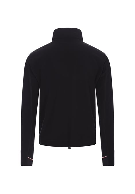 Black Padded Fleece Cardigan With Logo MONCLER GRENOBLE | 8G000-05899ZB999