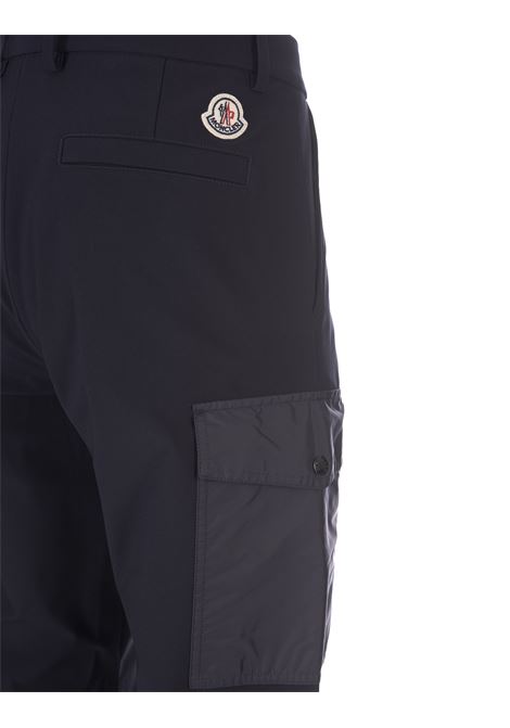 Blue Jersey Cargo Trousers MONCLER | 2A000-32 89A2H780