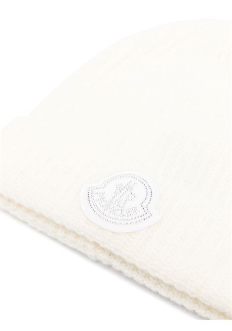 White Wool Blend Beanie MONCLER | 3B000-35 M2739032