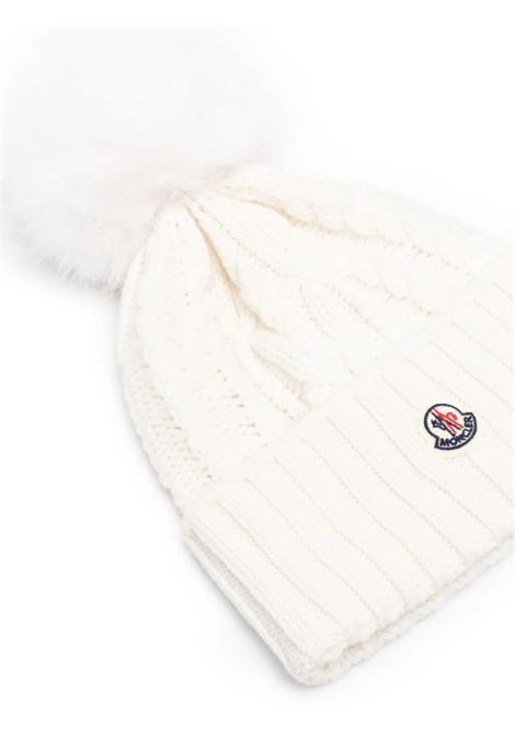 White Beanie With Pompon MONCLER | 3B000-85 M1127002