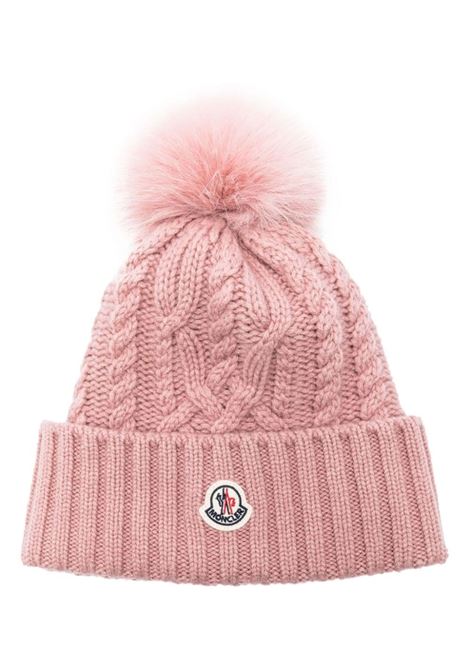 Pink Beanie With Pompon MONCLER | 3B000-85 M1127538