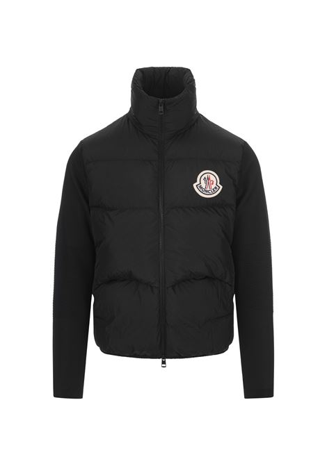 Black Cardigan With Padding and Logo Patch MONCLER | 9B000-24 M1124999