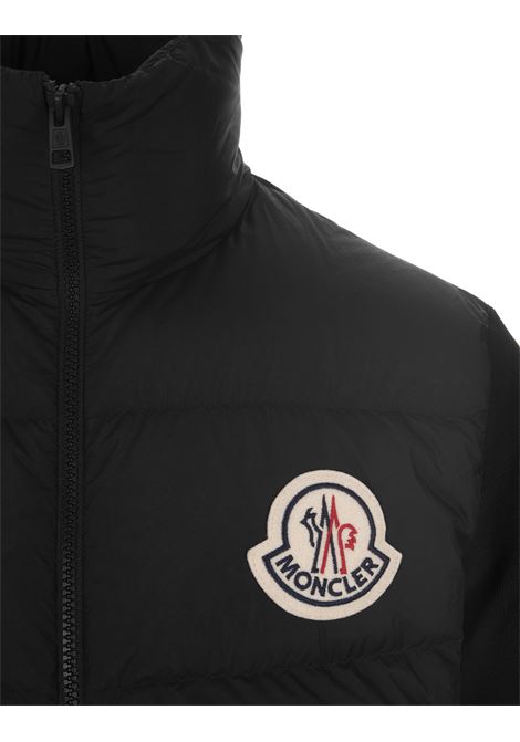 Black Cardigan With Padding and Logo Patch MONCLER | 9B000-24 M1124999