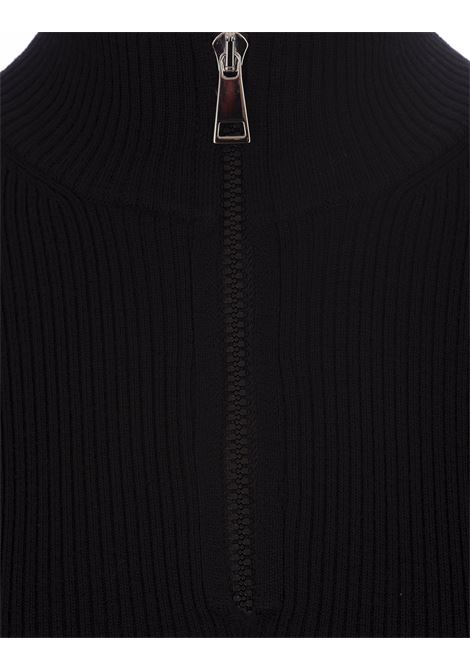 Black Wool Turtleneck with Zip MONCLER | 9F000-01 M1131P90