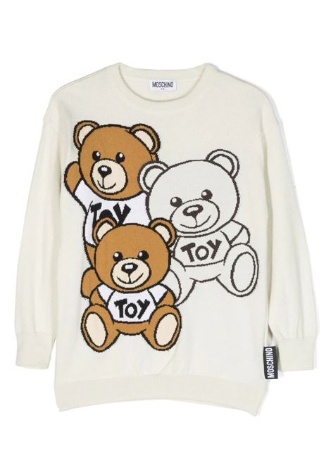 White Teddy Friends Sweater MOSCHINO KIDS | HUW00ZLHE4310063