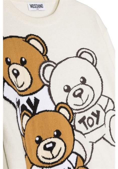 Pullover Teddy Friends Bianco MOSCHINO KIDS | HUW00ZLHE4310063