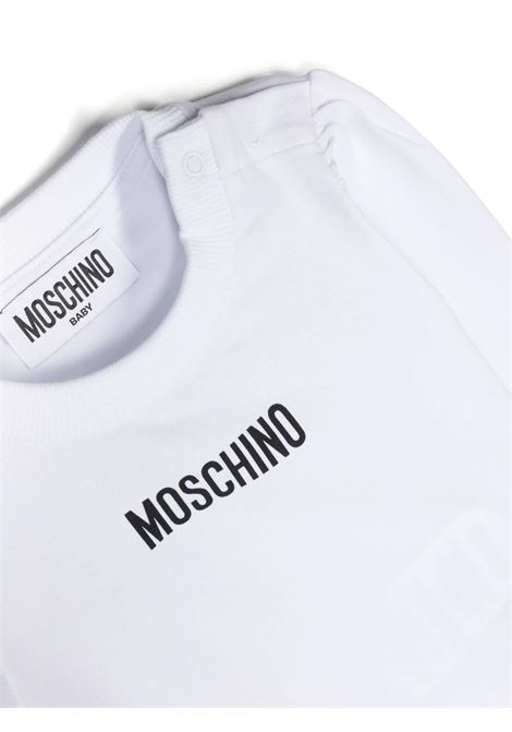 Moschino Teddy Bear T-Shirt and Dungaree Skirt Set MOSCHINO KIDS | MDK02HLXE4840198