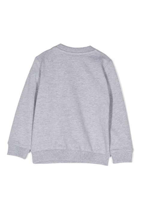 Grey Teddy Logo Sweatshirt MOSCHINO KIDS | MOF04QLCA4060901