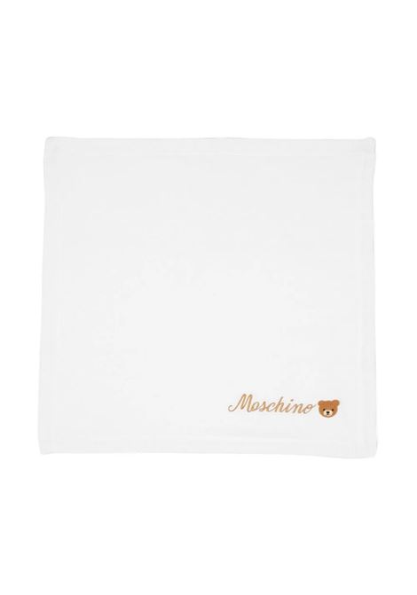 White Moschino Teddy Bear Blanket MOSCHINO KIDS | MUB00DLHE4510063