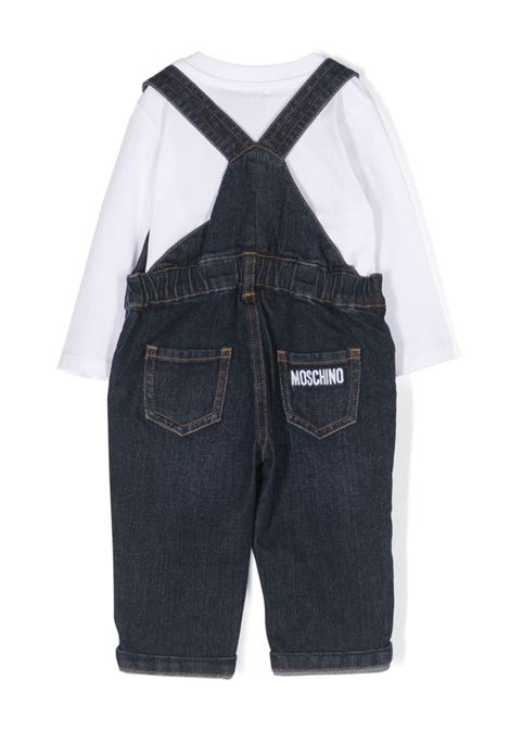 Moschino Teddy Bear T-Shirt and Dungaree Set MOSCHINO KIDS | MUK04CLXE4810101