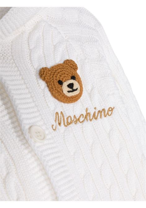 White Moschino Teddy Bear Romper With Hood MOSCHINO KIDS | MUT03DLHE4510063