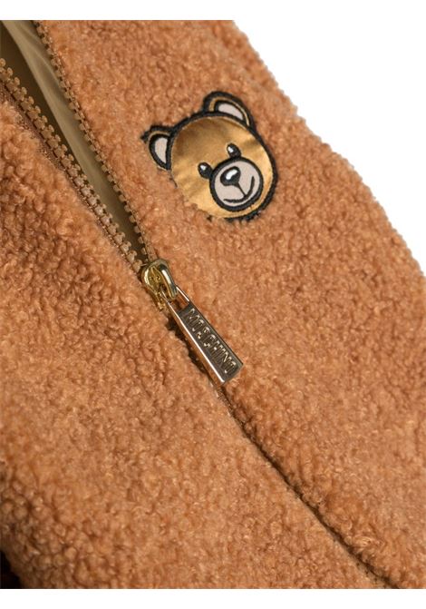 Tutina Moschino Teddy Bear Con Zip e Cappuccio Color Caramello MOSCHINO KIDS | MUT03ELIA0020093