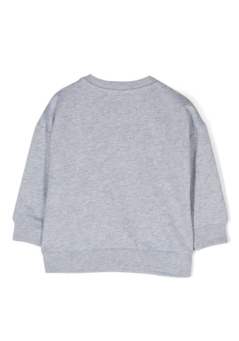 Teddy Friends Sweatshirt In Grey Cotton MOSCHINO KIDS | MWF03QLCA5860901