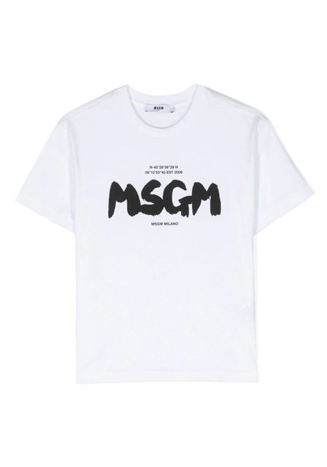 T-Shirt MSGM Milano Bianca MSGM KIDS | F3MSJBTH200001