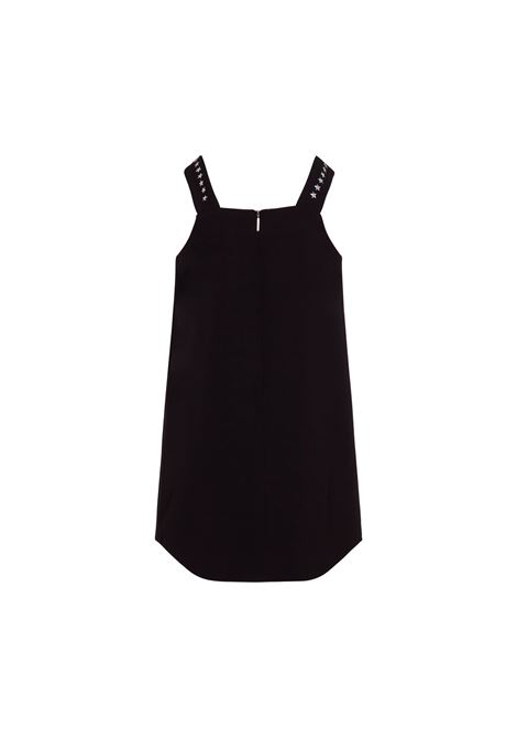 Black Sleeveless Dress With Studs MSGM KIDS | F3MSJGDR218110