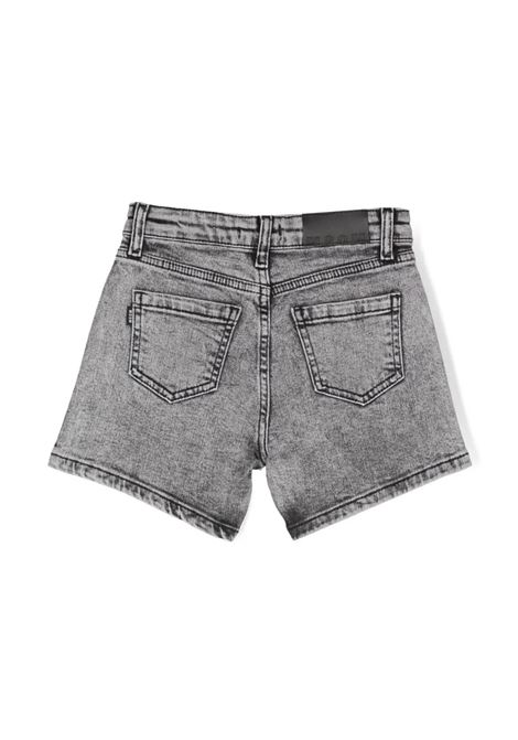 Shorts In Denim Grigio Con Strass MSGM KIDS | F3MSJGSH053129