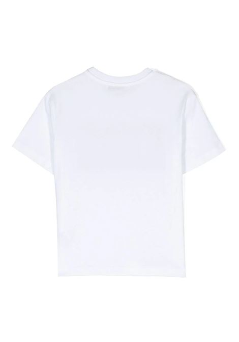 Box Logo T-Shirt In White MSGM KIDS | F3MSJUTH009001