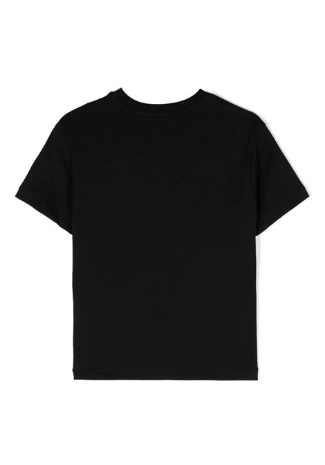 T-Shirt Box Logo Nera MSGM KIDS | F3MSJUTH009110