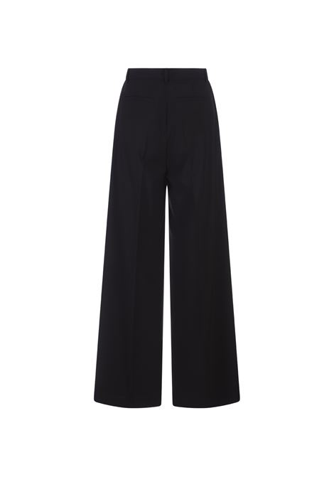 Pantaloni Neri In Lana Wool Suiting MSGM | 3541MDP19-23760699