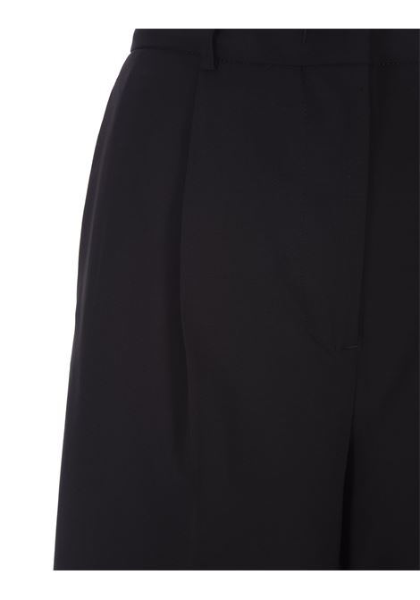 Pantaloni Neri In Lana Wool Suiting MSGM | 3541MDP19-23760699