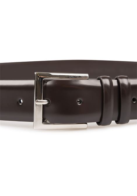 Calf Classic Belt In Dark Brown Leather ORCIANI | U03202-CAFTMO