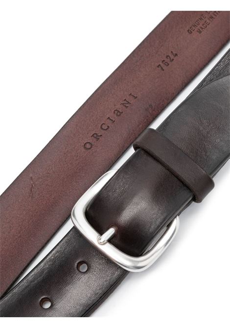 Bull Soft Belt in Dark Brown Leather ORCIANI | U07624-BUSTMO