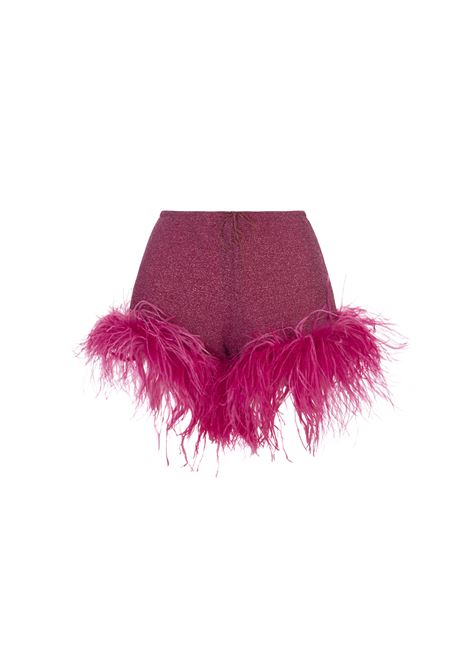 Shorts Plumage Lumiere Lampone OSEREE | LOF235-LUREXRASPBERRY