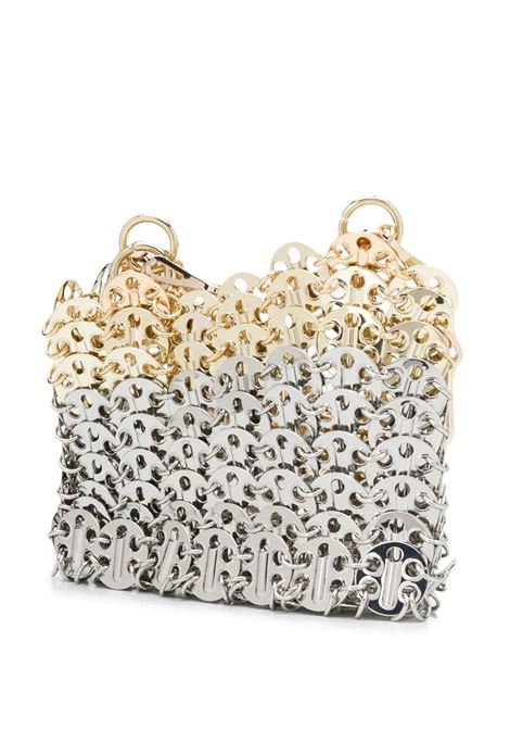 Silver And Gold 1969 Skyline Nano Bag PACO RABANNE | 20ASS0127MET123M960