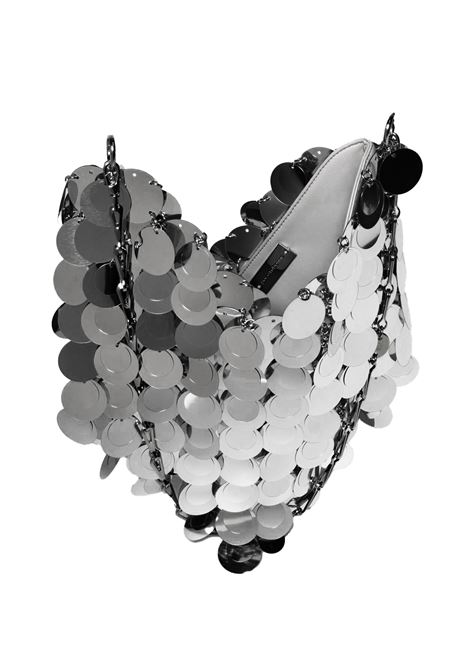 Silver Sparkle Hobo Chain Bag PACO RABANNE | 22PSS0196PLX001P040