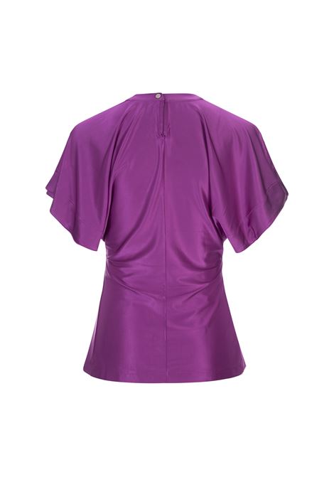 Purple Top With Draping and Buttons PACO RABANNE | 23AJT0636VI0267P514