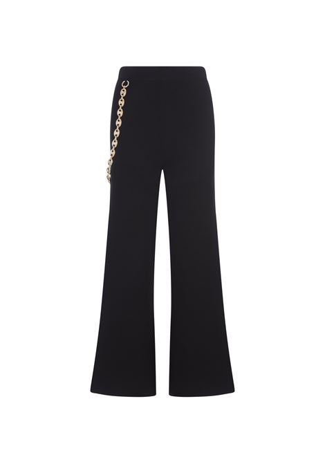 Black Wide Leg Trousers With Belt PACO RABANNE | 23AMPA278ML0239P001