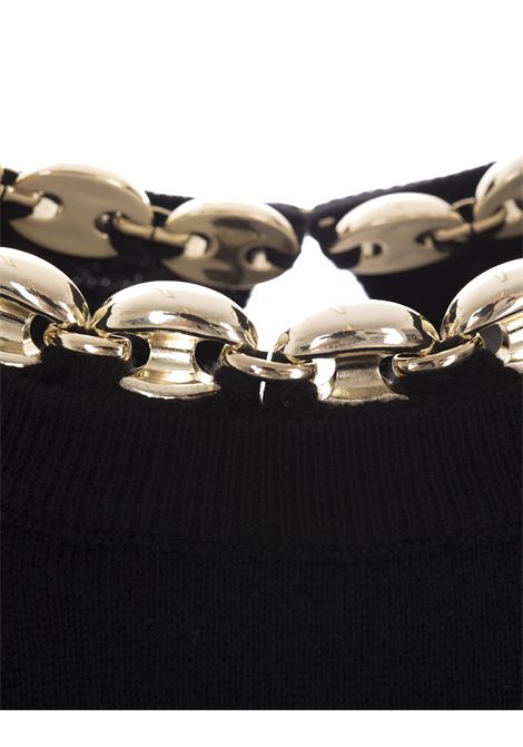 Black Top With Chain On Neckline PACO RABANNE | 23AMPU188ML0239P001