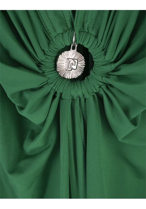 Draped Skirt in Emerald Green Jersey PACO RABANNE | 23FJJU400CU0002P325