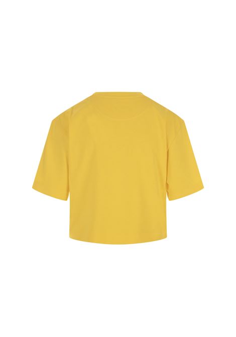 T-Shirt Crop Gialla Con Logo PACO RABANNE | 23FJTE117CO0471P731