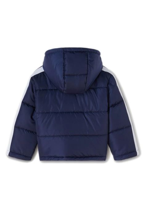 Blue Puffer Jacket With Logo PALM ANGELS KIDS | PB7X001F23FAB0014601