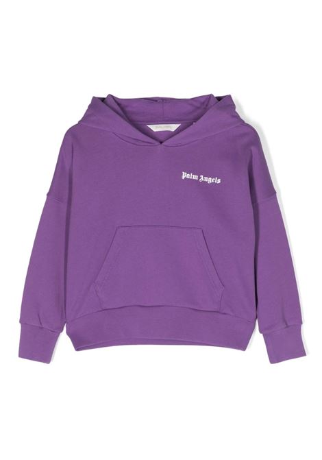Purple Hoodie With Logo PALM ANGELS KIDS | PBBB009C99FLE0013701
