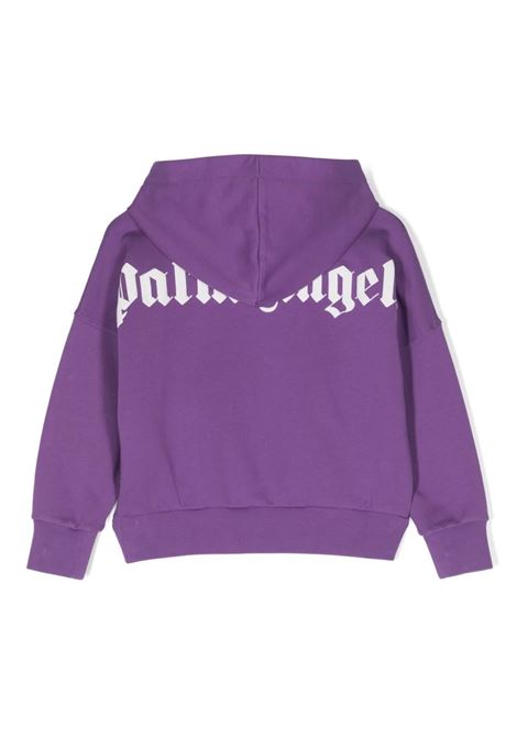 Purple Hoodie With Logo PALM ANGELS KIDS | PBBB009C99FLE0013701