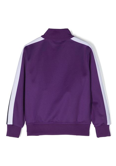 Purple Track Jacket with Zip and Logo PALM ANGELS KIDS | PBBD002C99FAB0013701