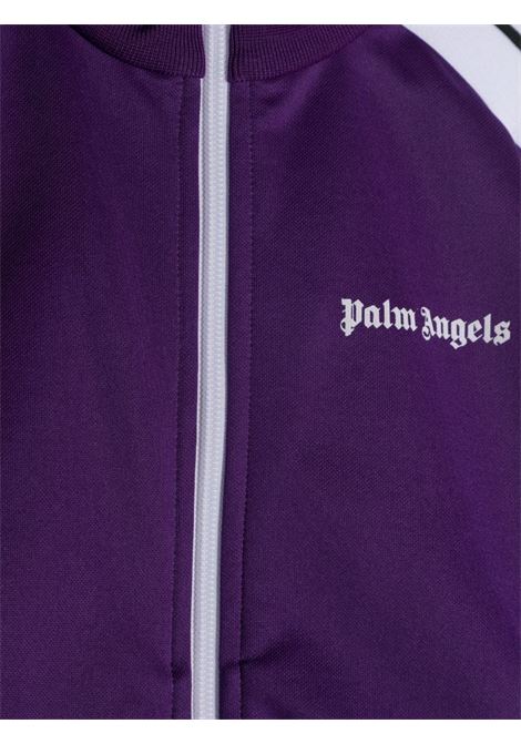Giacca Sportiva Viola Con Zip e Logo PALM ANGELS KIDS | PBBD002C99FAB0013701