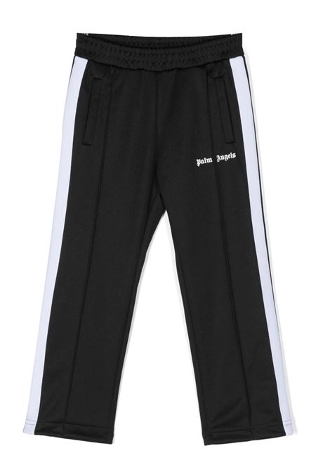 Black Track Trousers With Logo PALM ANGELS KIDS | PBCJ002C99FAB0011001