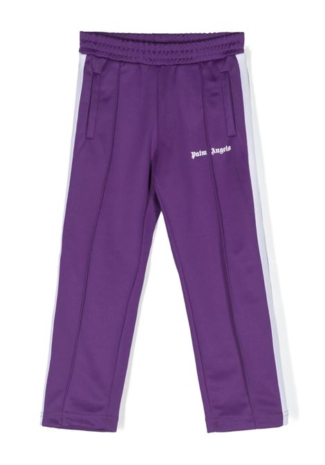Purple Track Trousers With Logo PALM ANGELS KIDS | PBCJ002C99FAB0013701