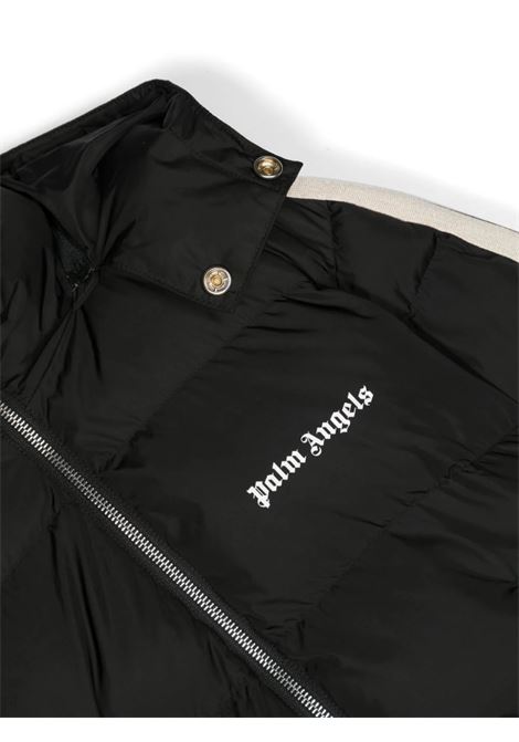 Black Puffer Jacket With Logo PALM ANGELS KIDS | PBEJ001F23FAB0011001