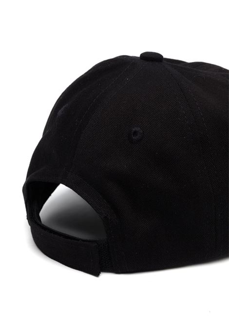 Black Baseball Hat With Logo PALM ANGELS KIDS | PBLB002C99FAB0011001